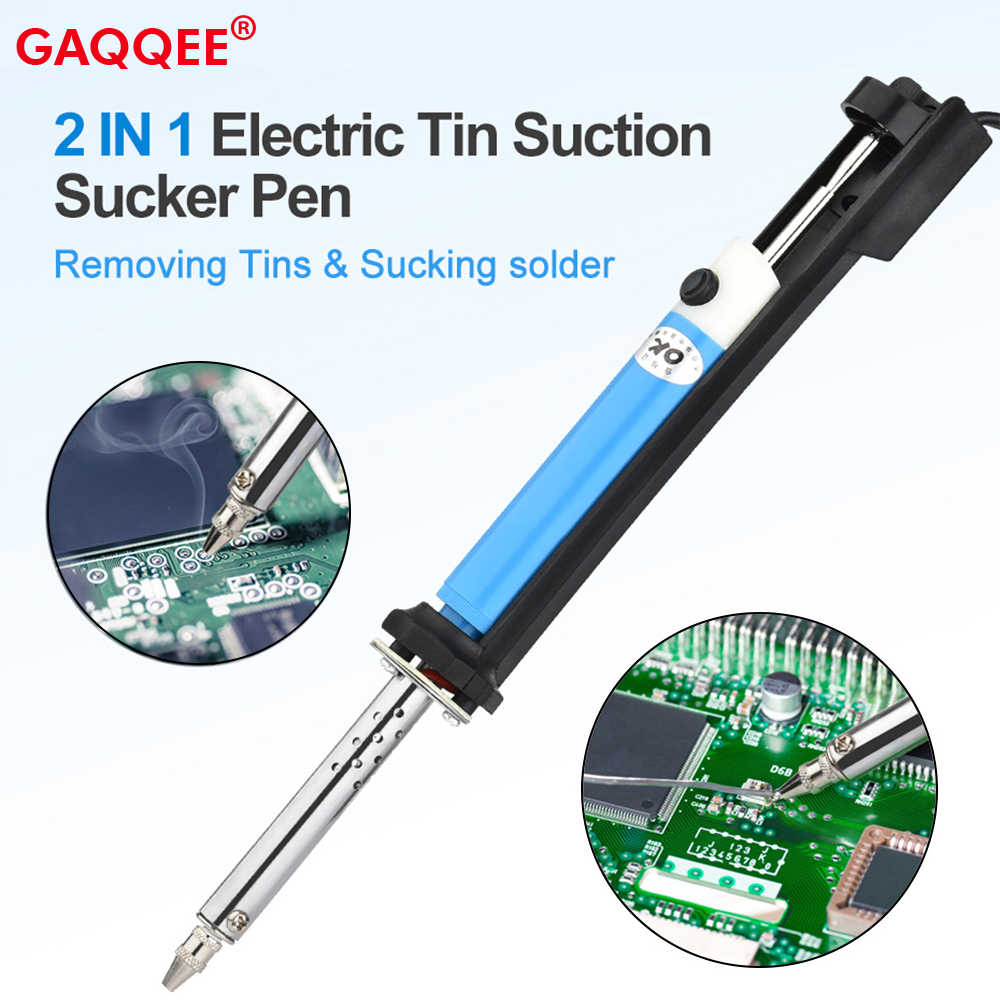 Desoldering Pump Electric Vacuum Station - AC 110V/220V Pena Pengisap Timah Elektrik