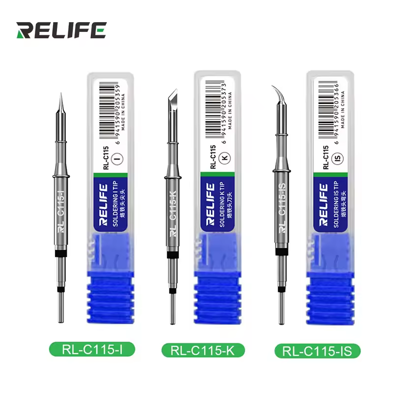 C115 Nano Soldering Iron Station - RELIFE C115-K/I/IS Ujung Solder Nano-level Universal