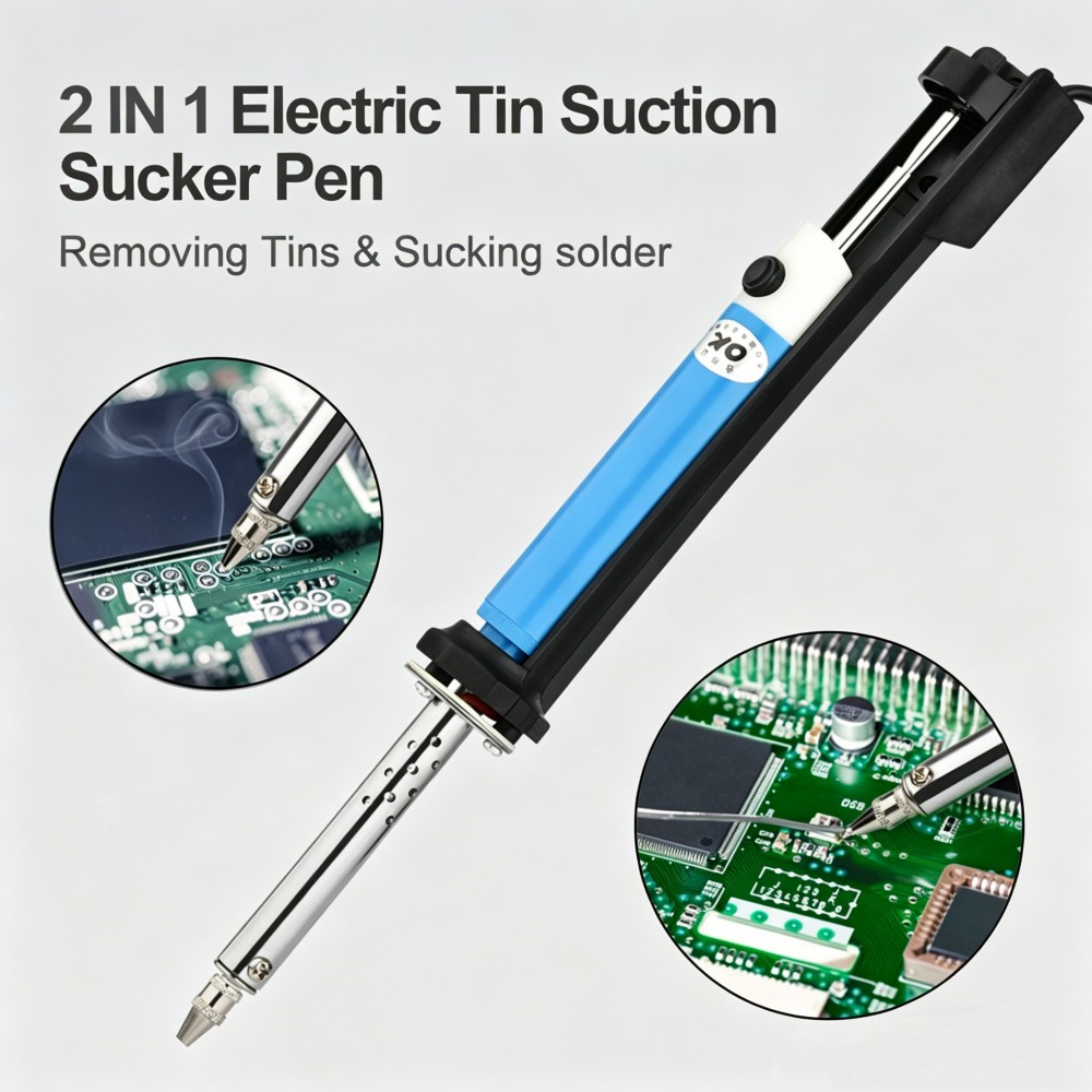 Desoldering Pump Electric Vacuum Station - Mesin Pematrian Listrik Tipe Pena AC