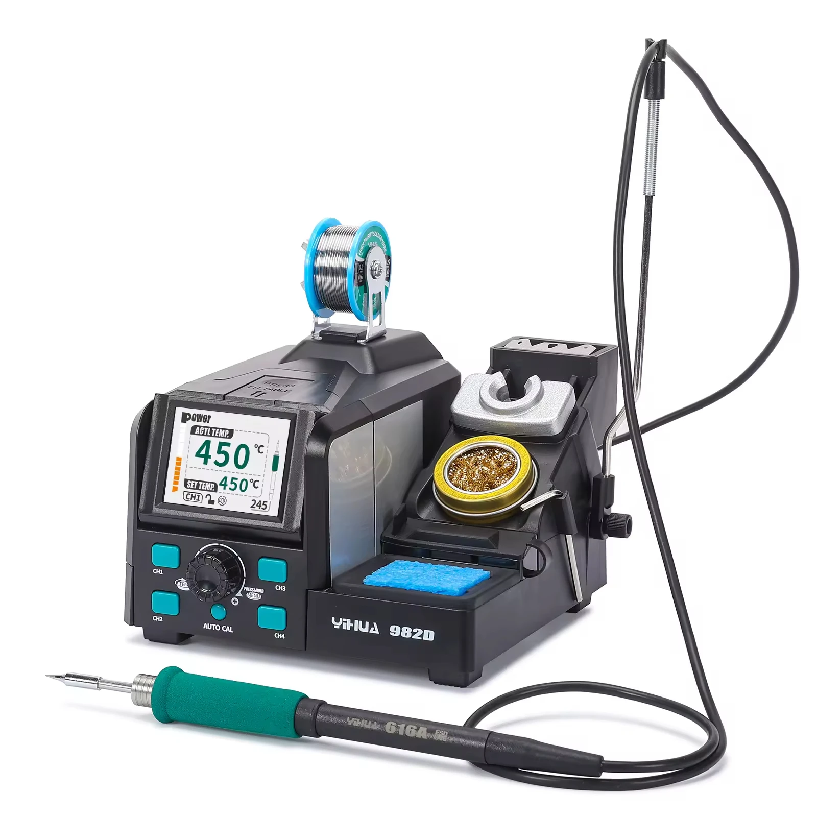 C210 Precision Soldering Station - Stasiun Solder Digital 982D Pemanas Cepat