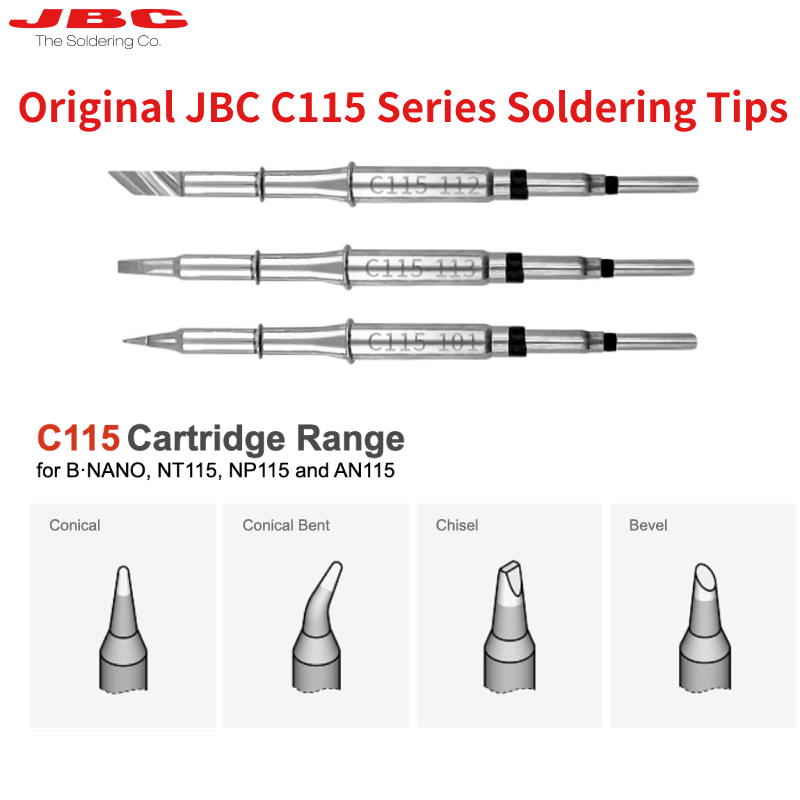 C115 Nano Soldering Iron Station - Ujung Besi Solder Kartrid JBC C115