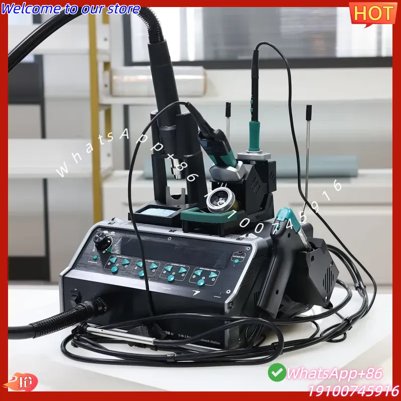 Desoldering Pump Electric Vacuum Station - 2026Hot YIHUA-948D IV 5-in-1 Stasiun Solder