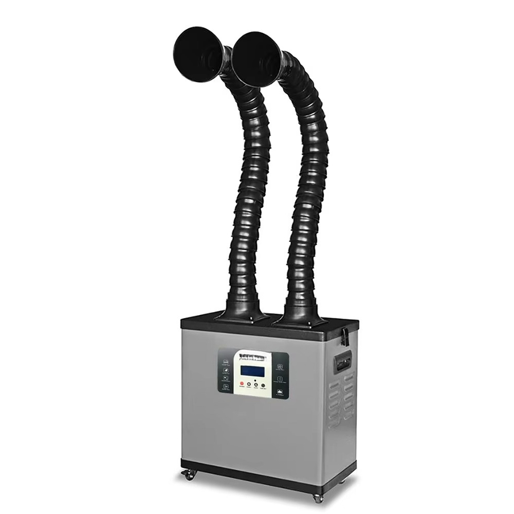 Fume Extractor Soldering Dual Arm - C200Y Penghisap Asap Las Portabel Berdaya