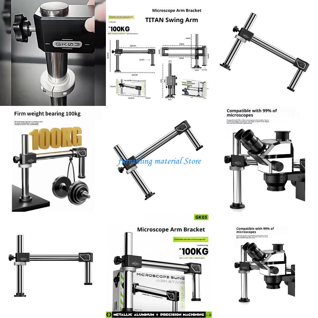 Articulating Arm Boom Stand Microscope - Y5GD Double Arm Boom Stand Meja