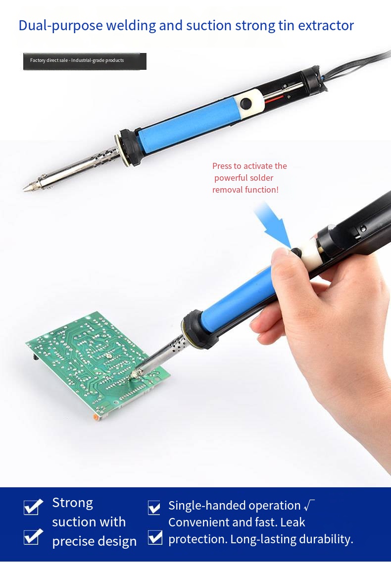 Desoldering Pump Electric Vacuum Station - Pena Penghisap Timah Listrik AC 110V/220V,