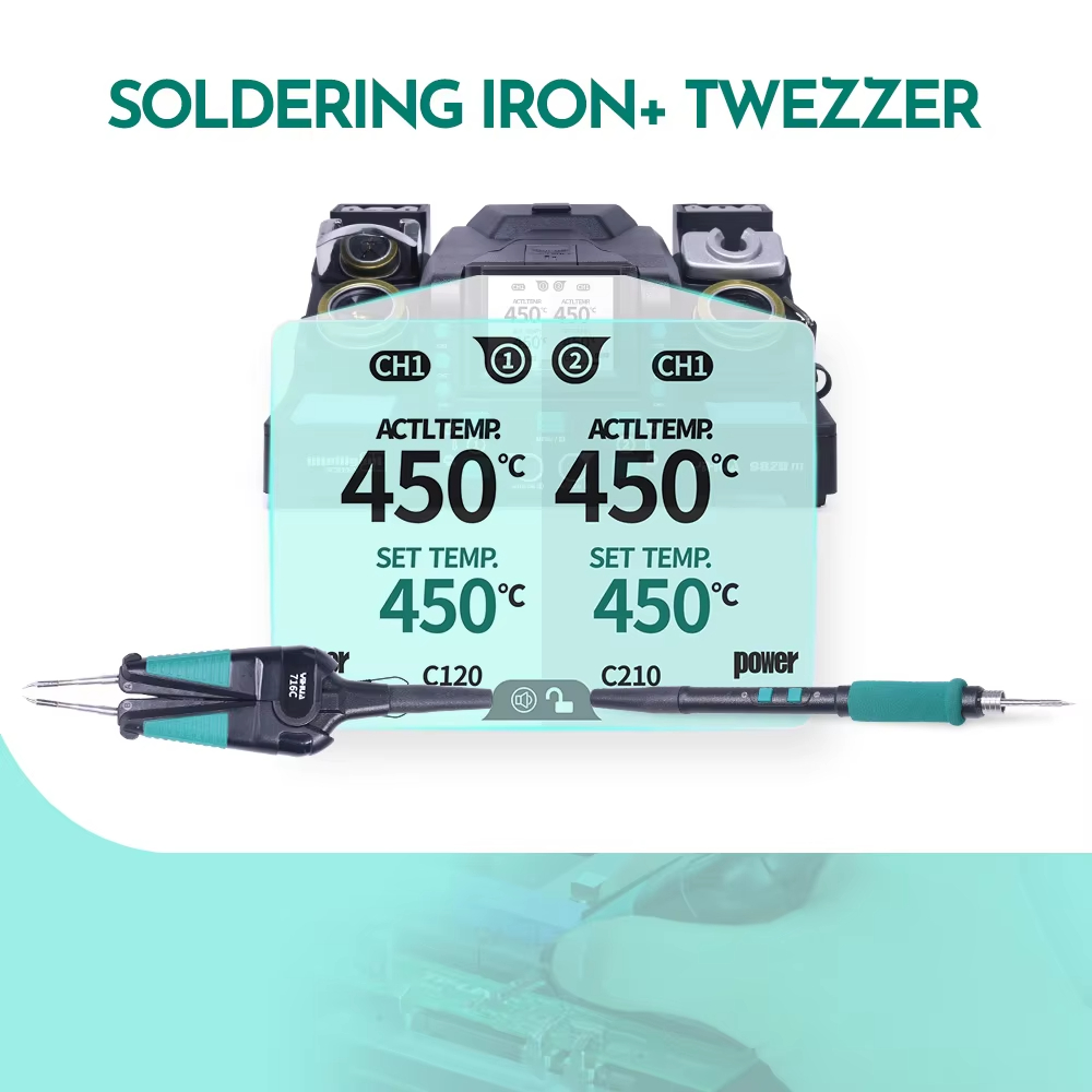 C210 Precision Soldering Station - Stasiun Rework Komponen Mikro SMT SMD