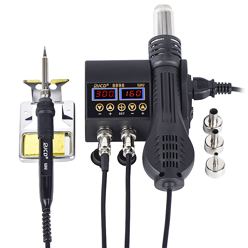 2 In 1 Soldering Rework Station 750W - Stasiun Solder JCD 2 in 1