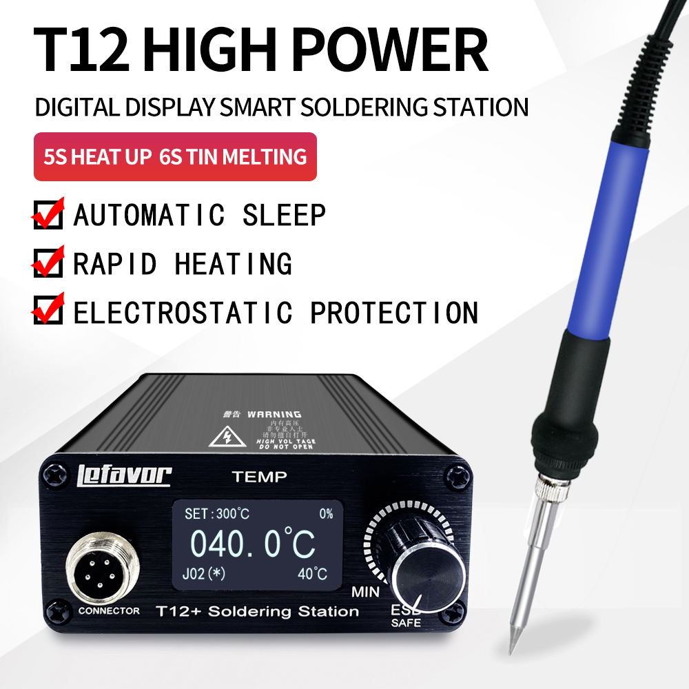 T12 Soldering Station Oled - T12 + Stasiun Solder Besi 1.3