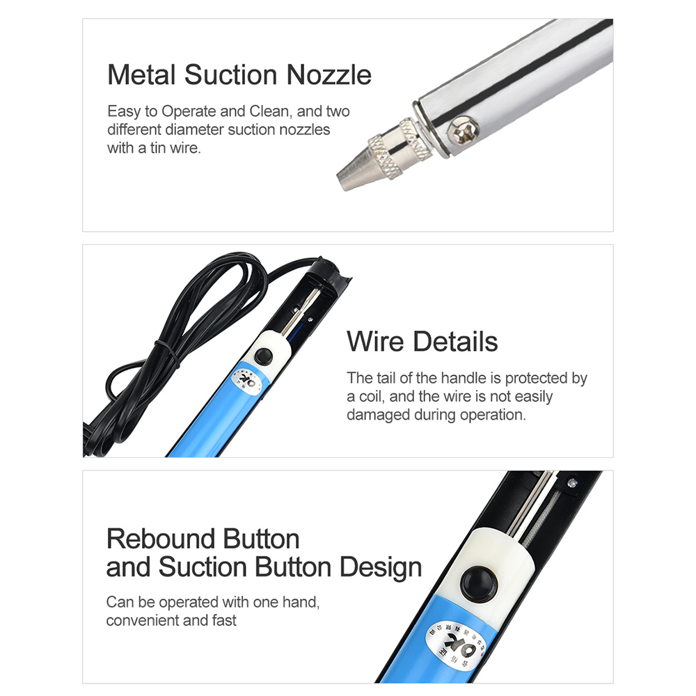 AC 110V/220V Pena Pengisap Tim - Desoldering Pump Electric Vacuum Station ulasan dan harga