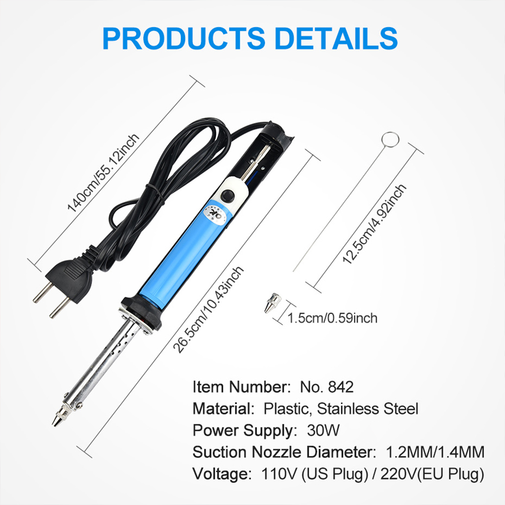 AC 110V/220V Pena Pengisap Tim - Desoldering Pump Electric Vacuum Station ulasan dan harga