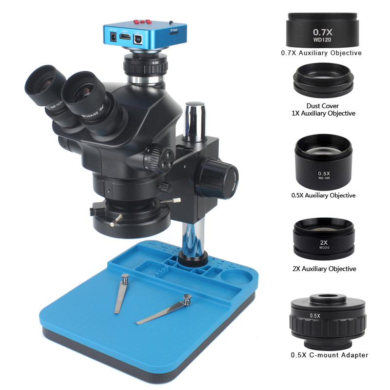 Kamera Video 1080P 48MP 2K 4K  - Simul-Focal Industrial Microscope 4K Hdmi ulasan dan harga