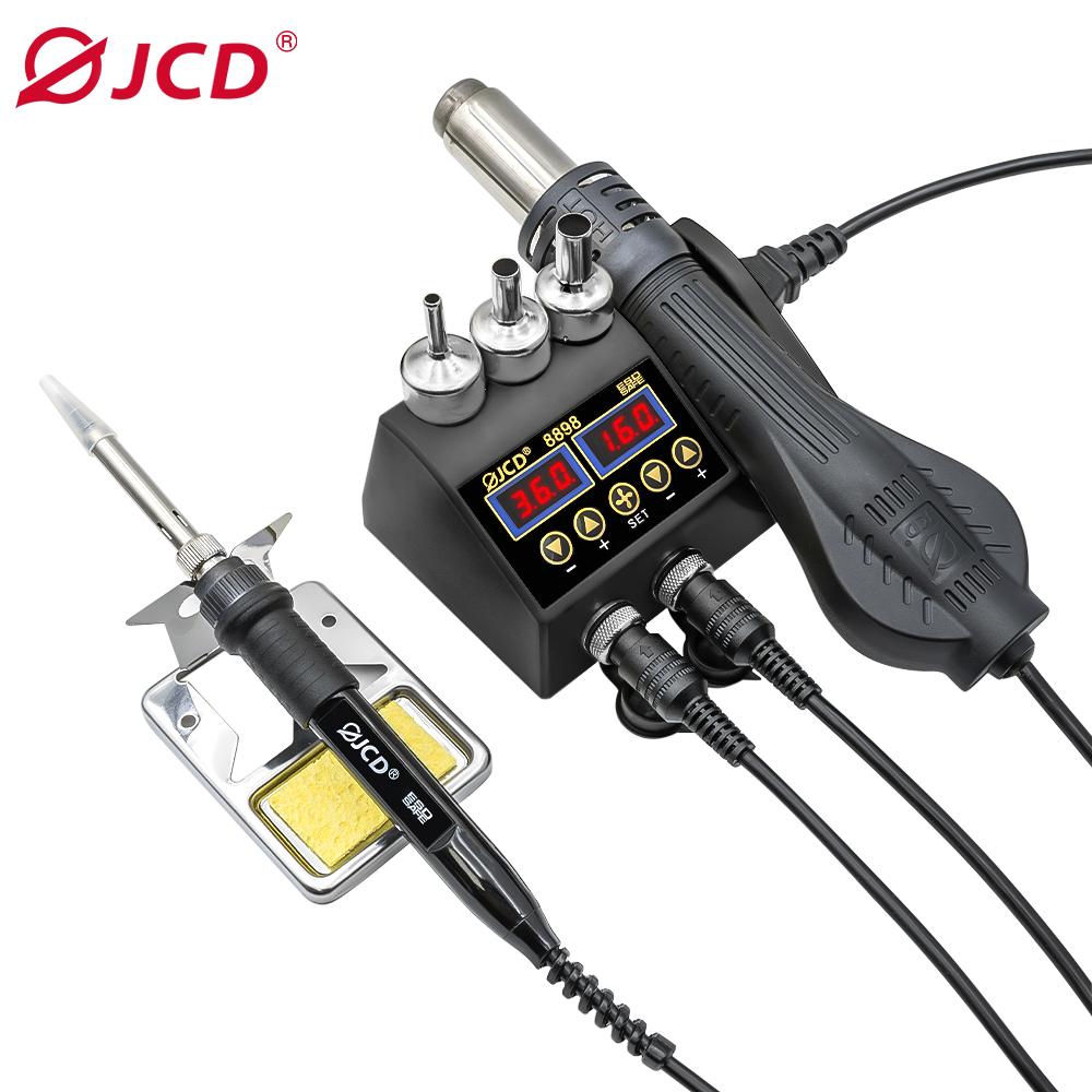JCD 2 In 1 750W Stasiun Solder - 2 In 1 Soldering Rework Station 750W ulasan dan harga