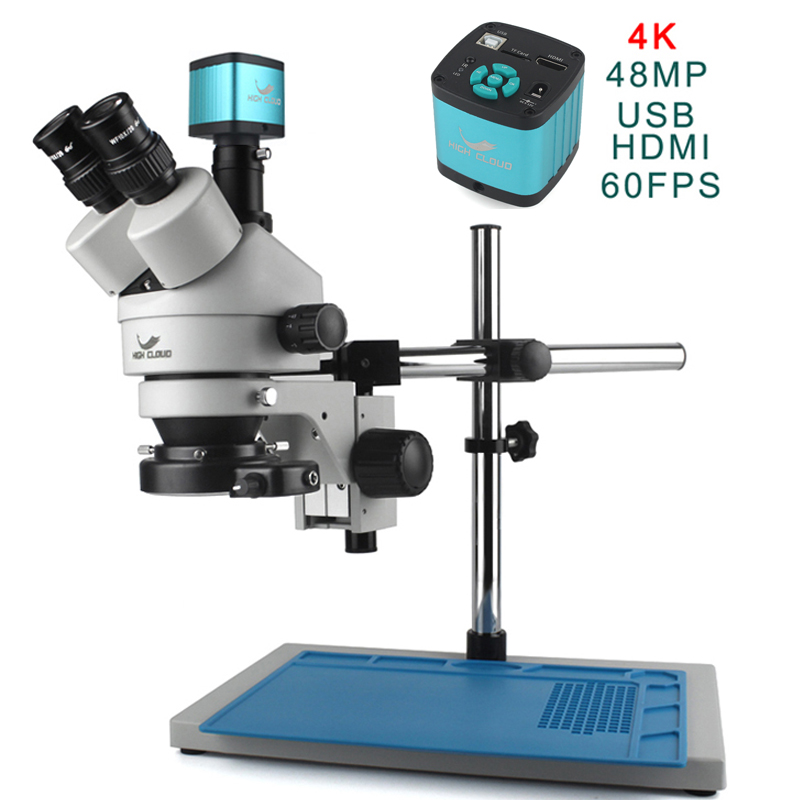 Set Kamera HDMI 4K 48MP 3,5X 9 - Simul-Focal Industrial Microscope 4K Hdmi ulasan dan harga