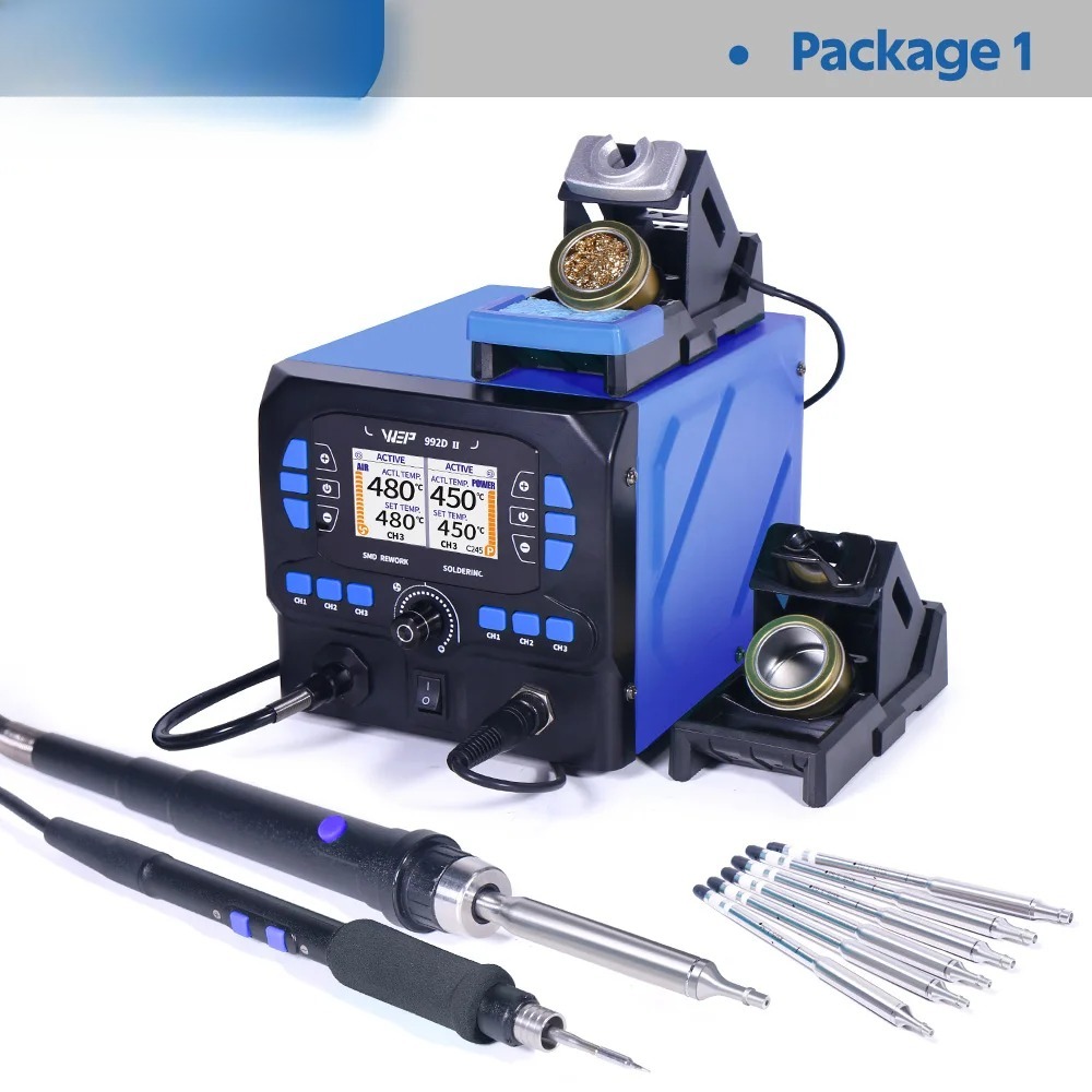 992D-II 2 In 1 LCD Display Hot - C210 Precision Soldering Station ulasan dan harga