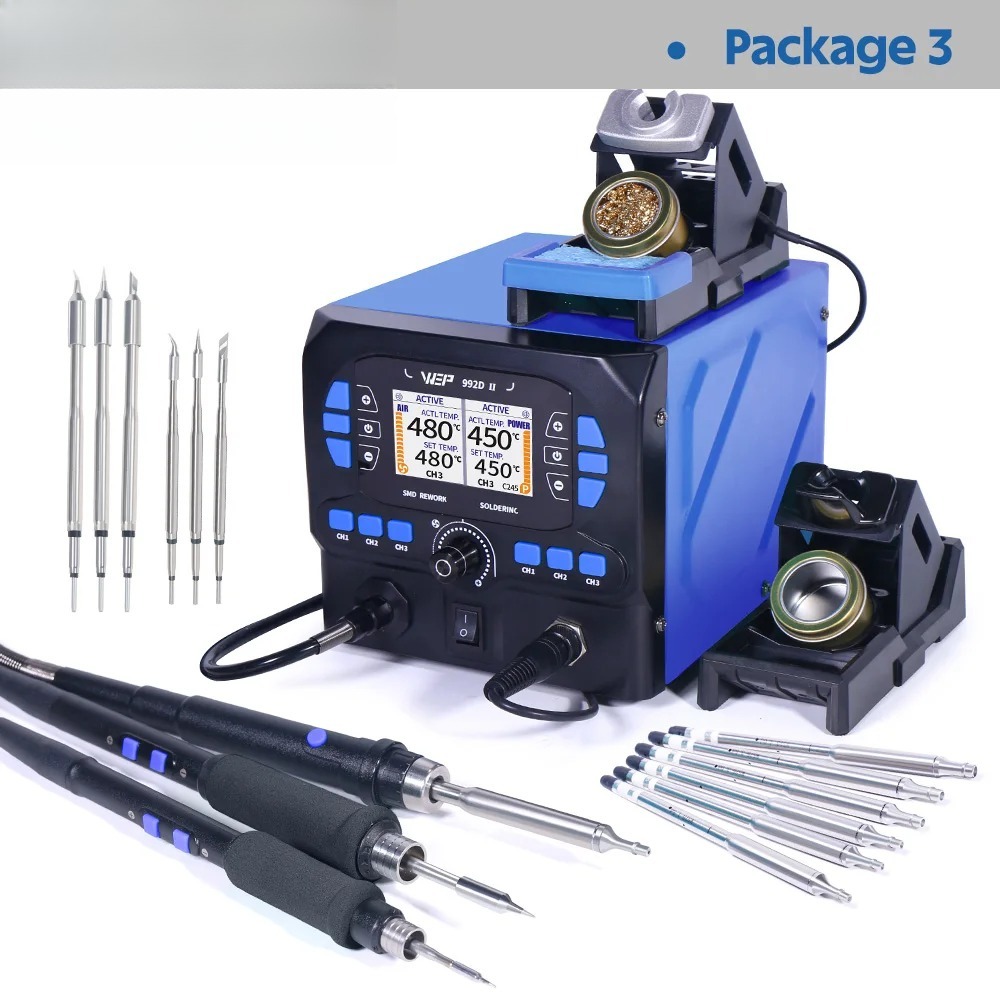 992D-II 2 In 1 LCD Display Hot - C210 Precision Soldering Station ulasan dan harga