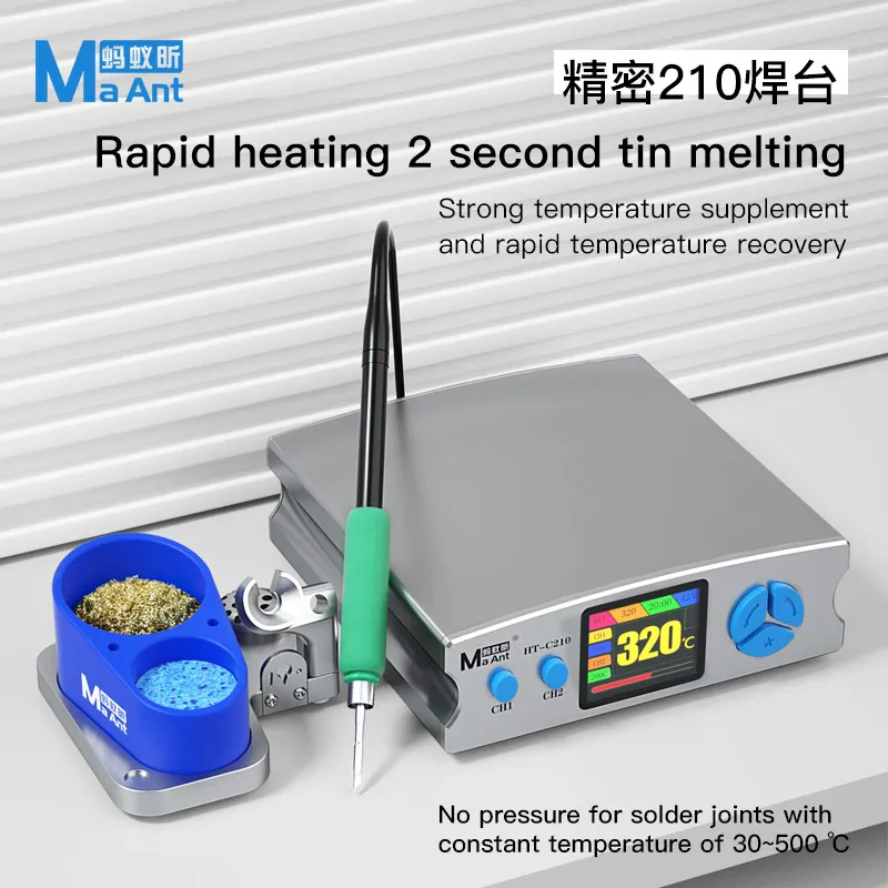 MaAnt HT-C210, stasiun solder  - C210 Precision Soldering Station ulasan dan harga