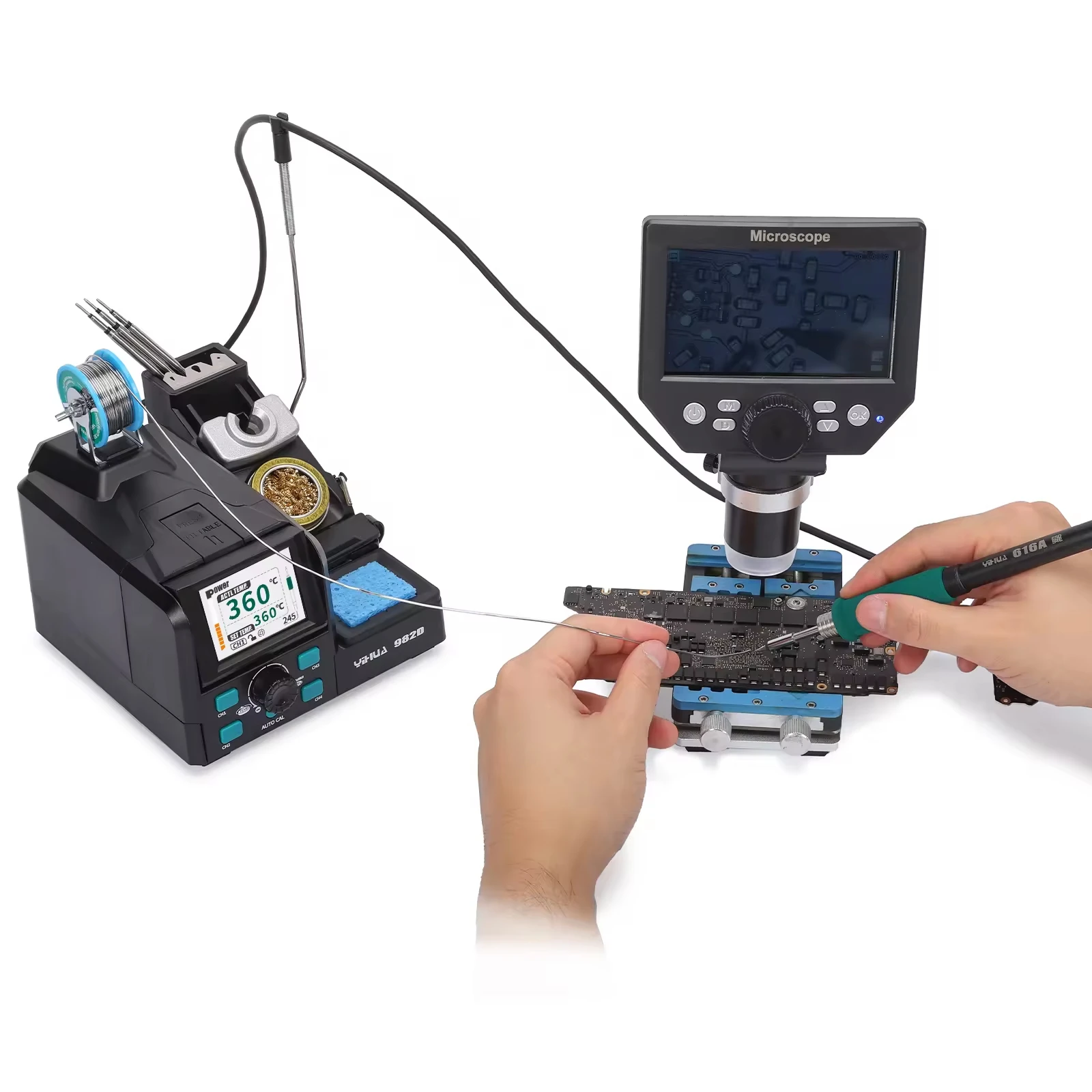 Stasiun Solder Digital 982D Pe - C210 Precision Soldering Station ulasan dan harga