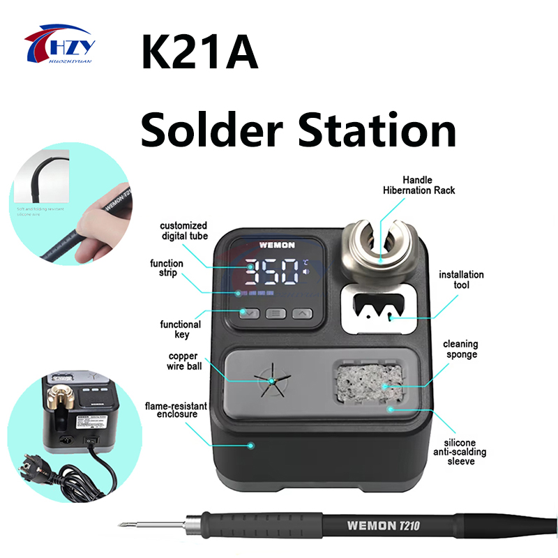 Stasiun Penyolderan WEMON K21A - C210 Precision Soldering Station ulasan dan harga