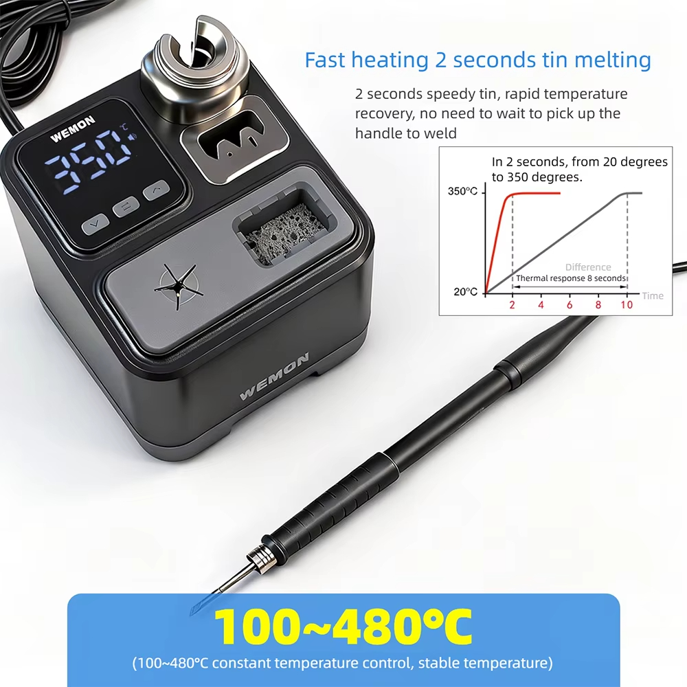 Stasiun Penyolderan WEMON K21A - C210 Precision Soldering Station ulasan dan harga