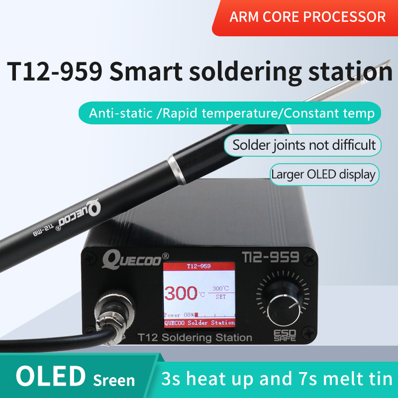 Stasiun Penyolderan T12-959 V5 - T12 Soldering Station Oled ulasan dan harga