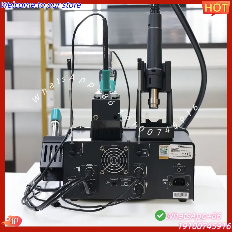 2026Hot YIHUA-948D IV 5-in-1 S - Desoldering Pump Electric Vacuum Station ulasan dan harga