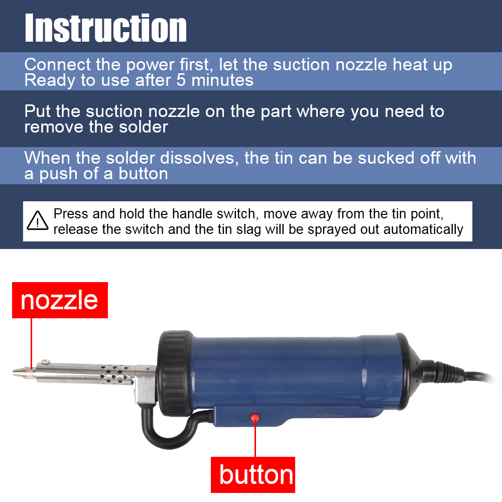 Vakum penghisap timah dengan 3 - Desoldering Pump Electric Vacuum Station ulasan dan harga