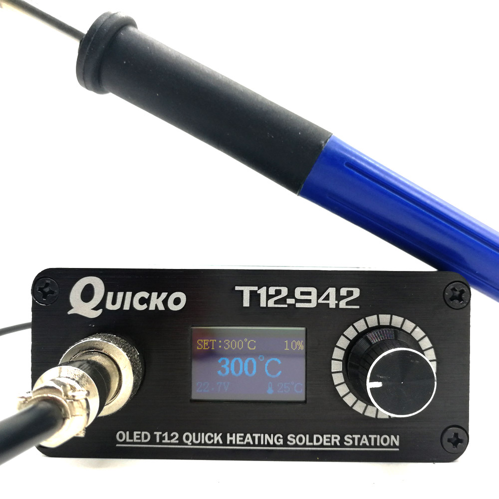 QUICKO MINI T12 STC OLED Digit - T12 Soldering Station Oled ulasan dan harga