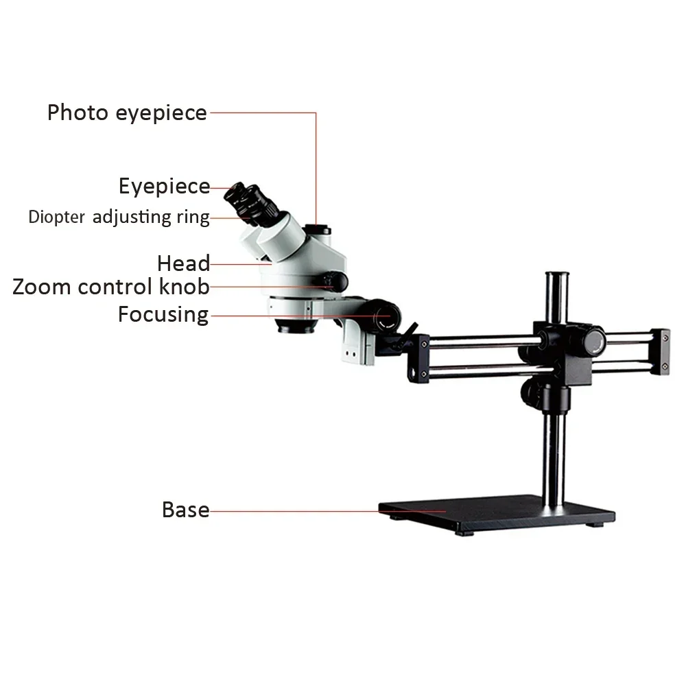 Mikroskop Stereo Trinokuler 20 - Trinocular Stereo Microscope 7X-45X ulasan dan harga