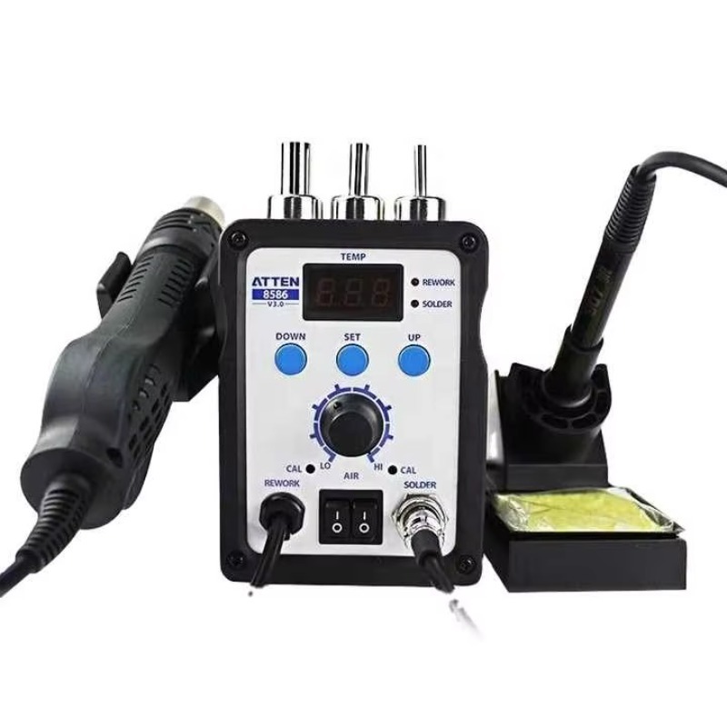 ATTEN AT8586 2 in 1 750W Stasi - 2 In 1 Soldering Rework Station 750W ulasan dan harga