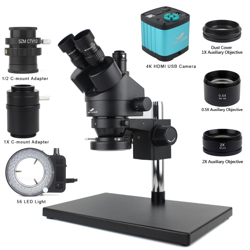 Mikroskop Stereo trinokular si - Simul-Focal Industrial Microscope 4K Hdmi ulasan dan harga
