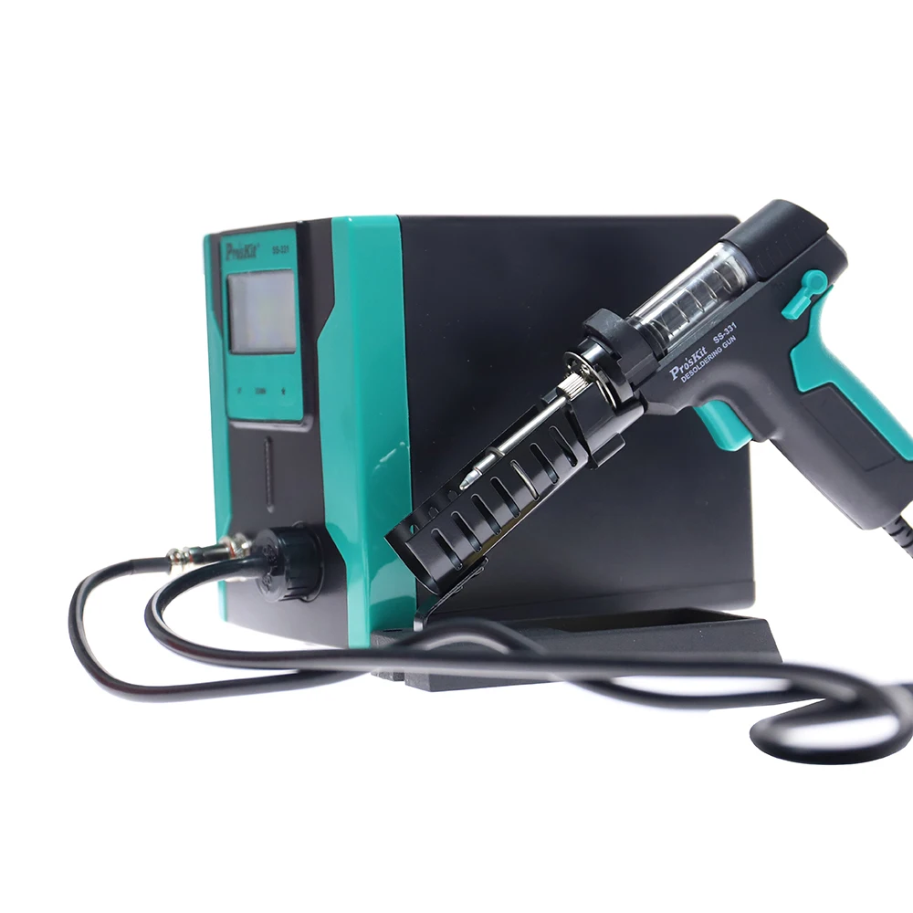 Stasiun Pematrian Digital LCD  - Desoldering Pump Electric Vacuum Station ulasan dan harga