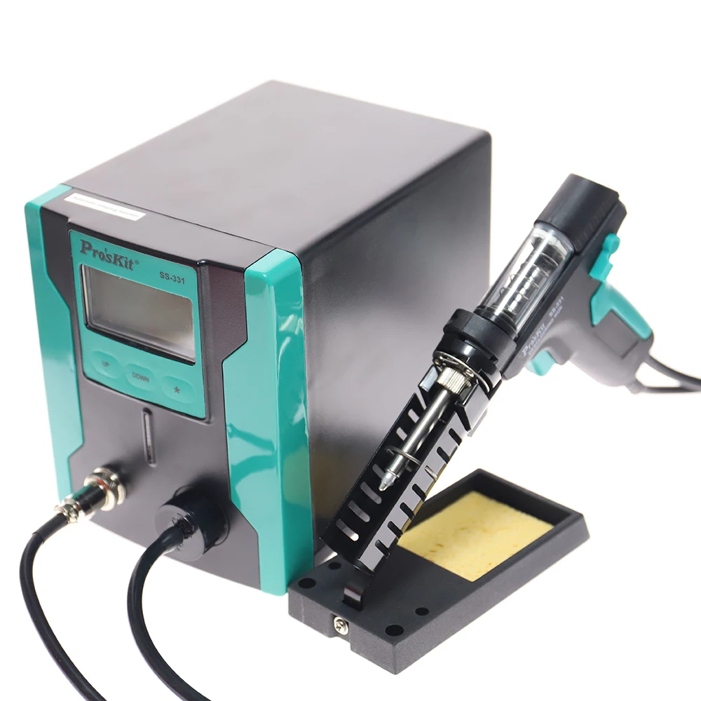 Stasiun Pematrian Digital LCD  - Desoldering Pump Electric Vacuum Station ulasan dan harga