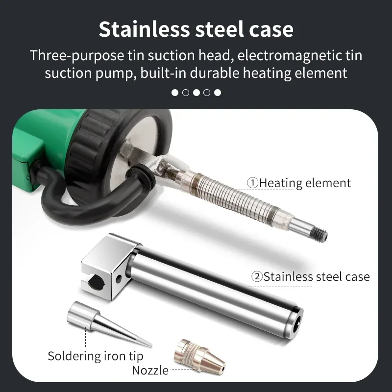 LUXIANZI Alat Las Tangan Elekt - Desoldering Pump Electric Vacuum Station ulasan dan harga