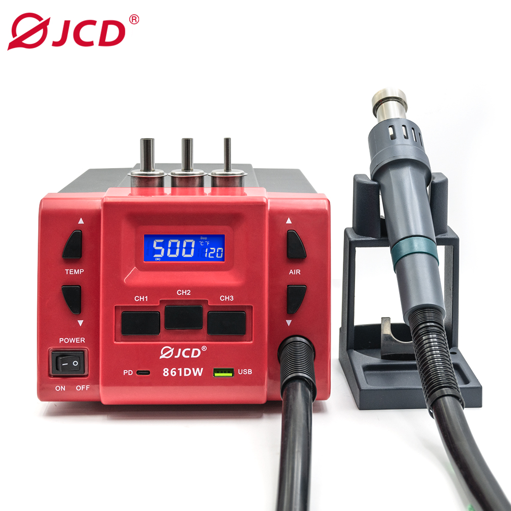 Stasiun Pematrian Ulang JCD 86 - Hot Air Rework Station 861Dw ulasan dan harga