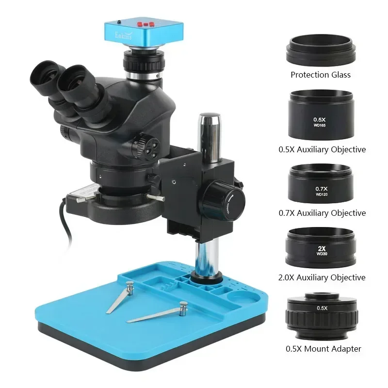1080P 48MP 2K 4K HDMI USB VGA  - Simul-Focal Industrial Microscope 4K Hdmi ulasan dan harga