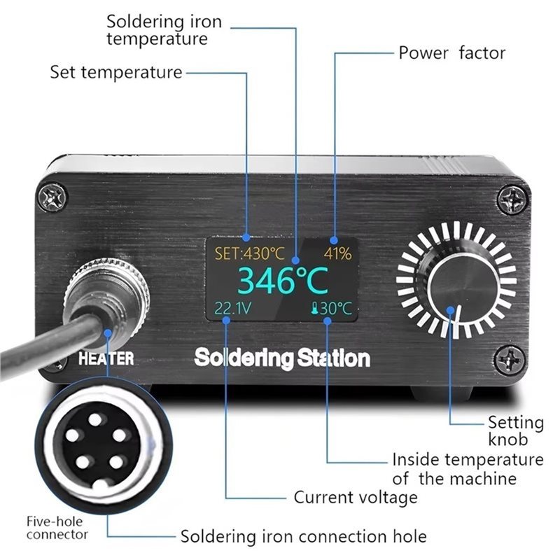 ABYN-Professional T12 Stasiun  - T12 Soldering Station Oled ulasan dan harga