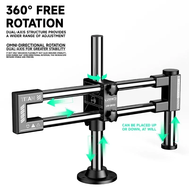 Statif Mikroskop Biaxal Double - Articulating Arm Boom Stand Microscope ulasan dan harga