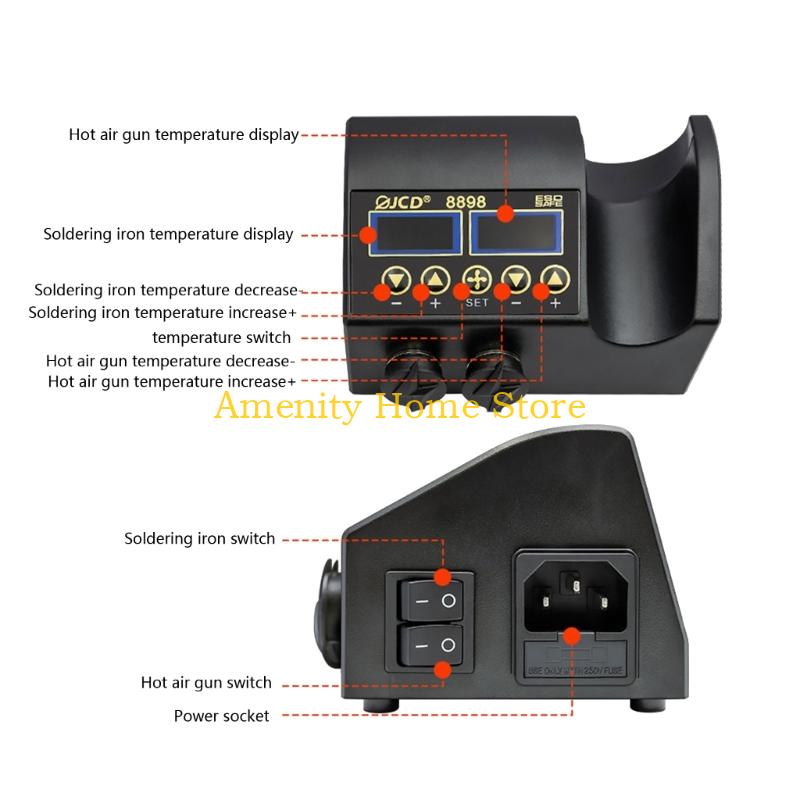 F26C 2 In 1 Stasiun Las Penger - 2 In 1 Soldering Rework Station 750W ulasan dan harga