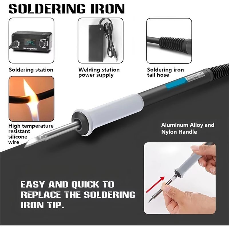 B03C-T12 Stasiun Penyolderan D - T12 Soldering Station Oled ulasan dan harga