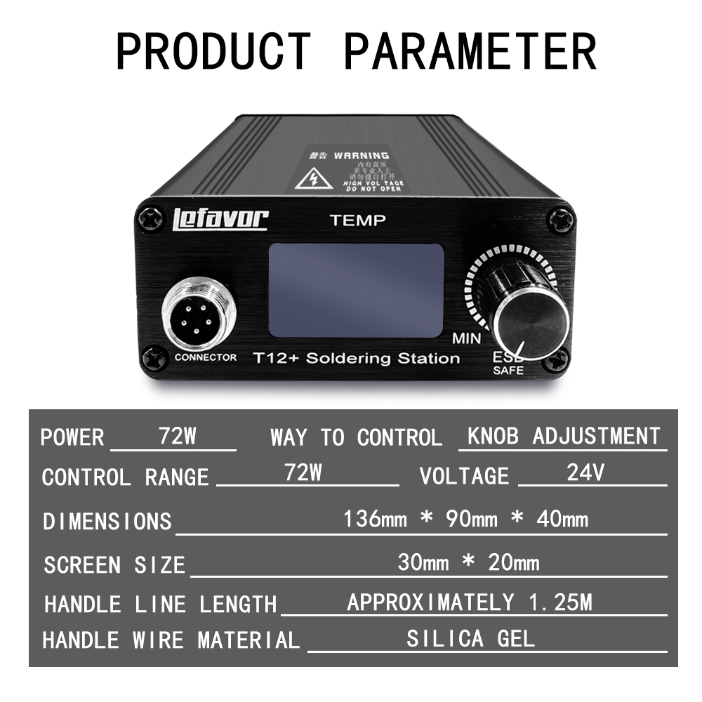 T12 + Stasiun Solder Besi 1.3  - T12 Soldering Station Oled ulasan dan harga